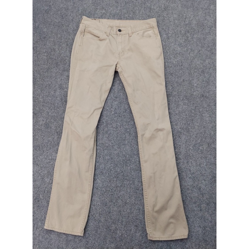 Levis 511 Chinos Jeans Mens 32x34 Beige Tan Cotton Pants Casual Tag